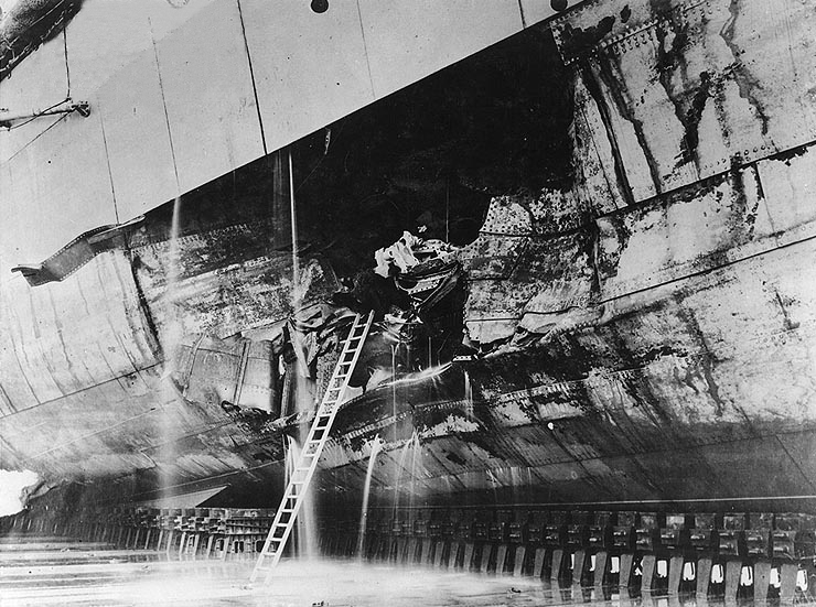 SMS Seydlitz torpedo damage from the Battle of Jutland