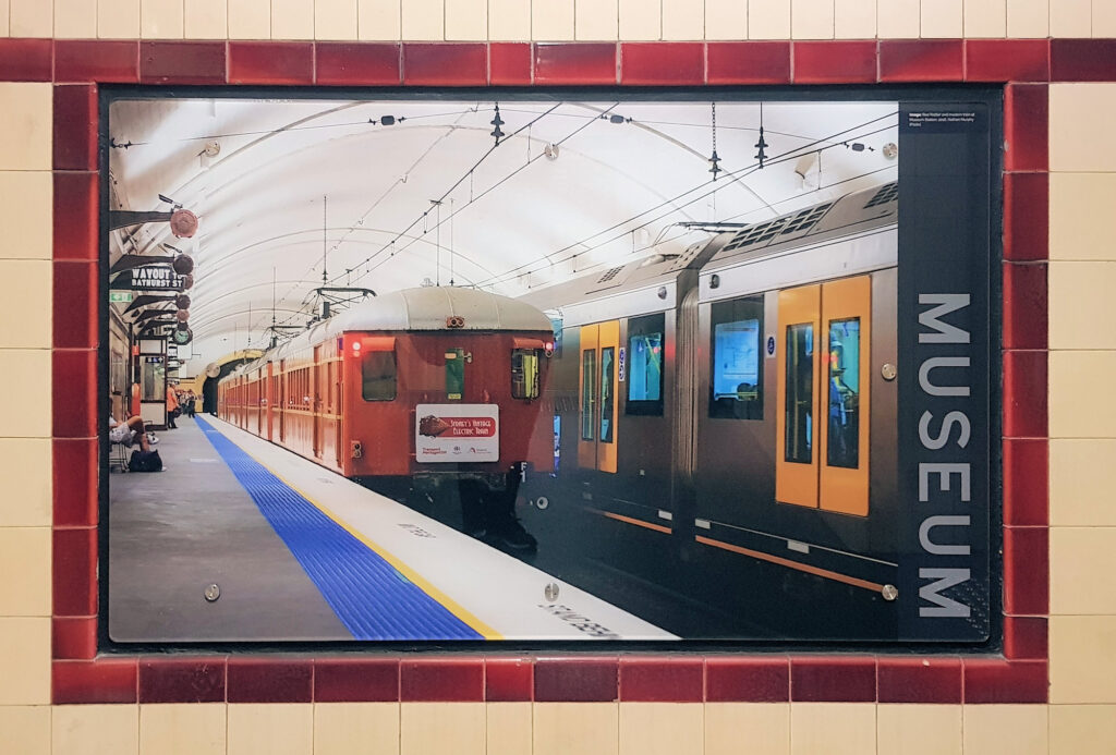 Mural in Museum Station