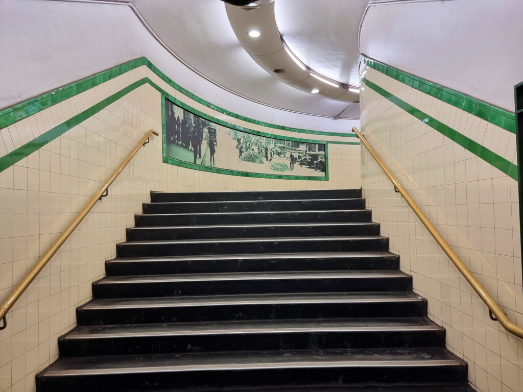 Stairs out of St. James Station