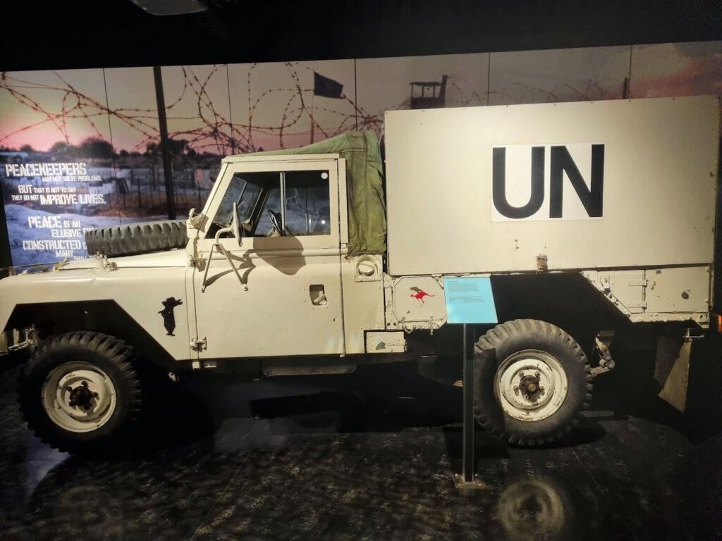 Land Rover Series 2A as used in Namibia 1989-90 Australian War Memorial