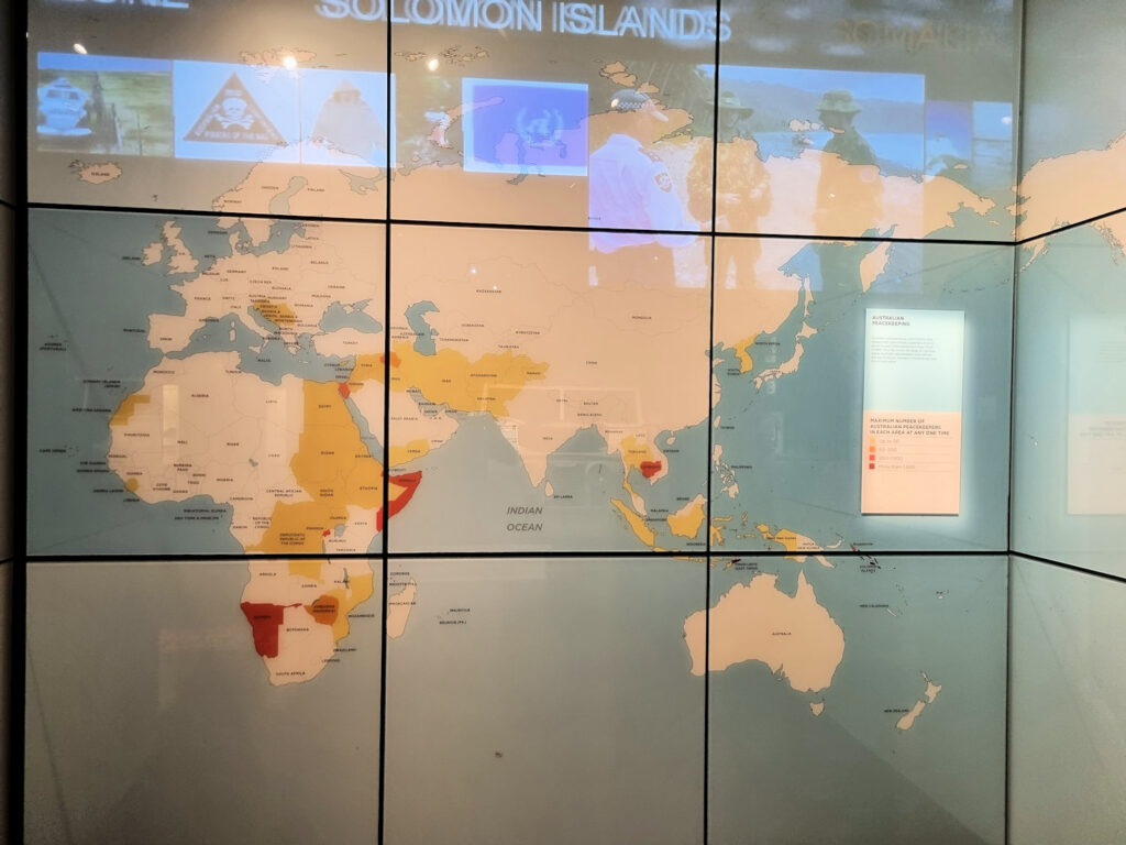 Locations of Australian peacekeepers