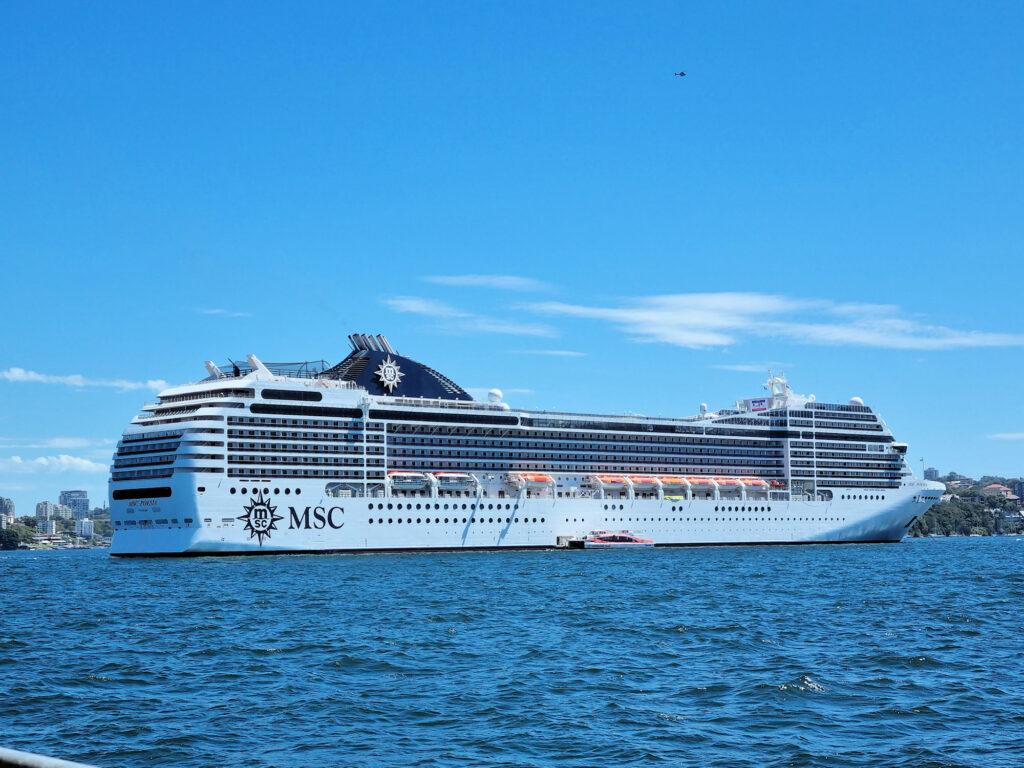 MSC Poesia Sydney Harbour 26 February 2023