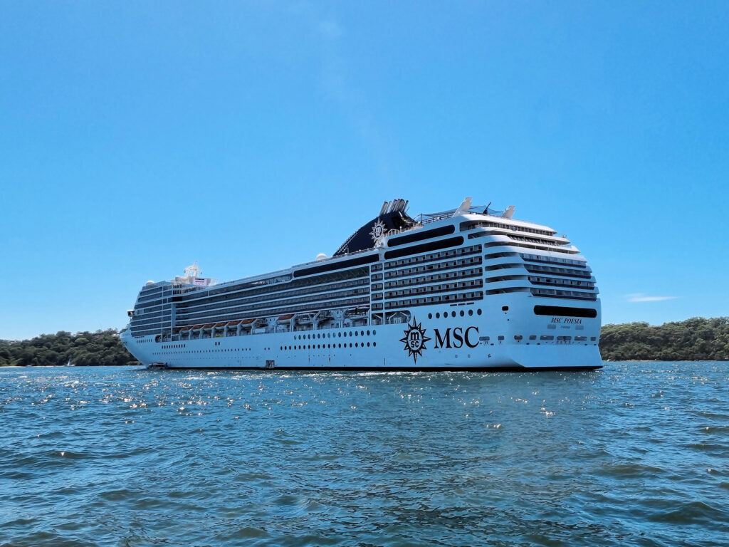 MSC Poesia Sydney Harbour 26 February 2023