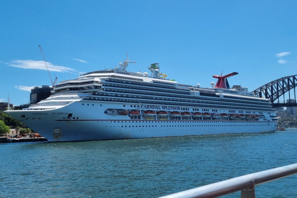 Carnival Splendor at Circular Quay Sydney 26 February 2023