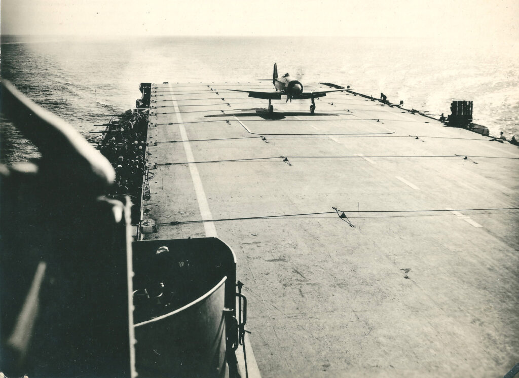 Hawker Sea Fury on HMS Theseus