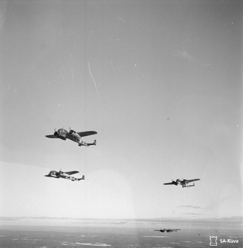 Formation of Finnish Dornier Do 17Z bombers