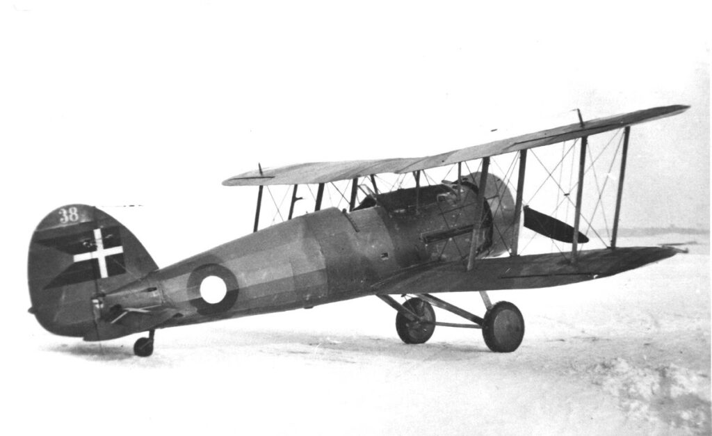 Danish Gloster Gauntlet J-38 in 1939