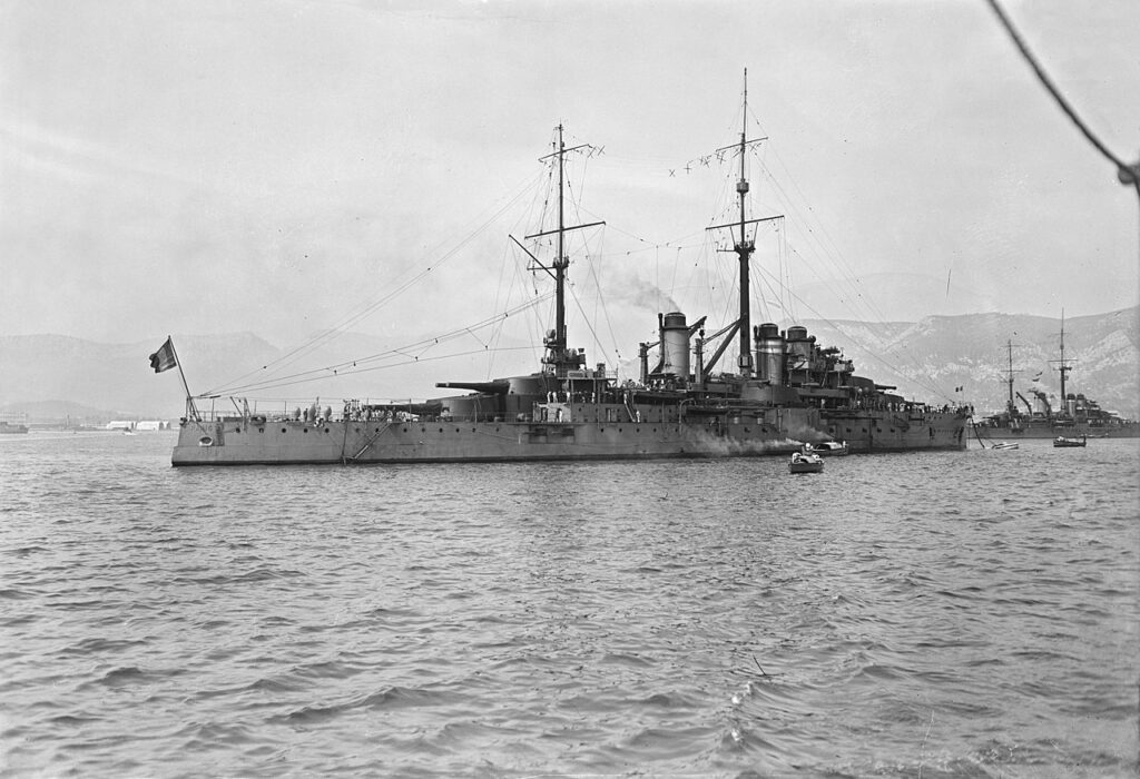 French Battleship Paris in Toulon 6 May 1922