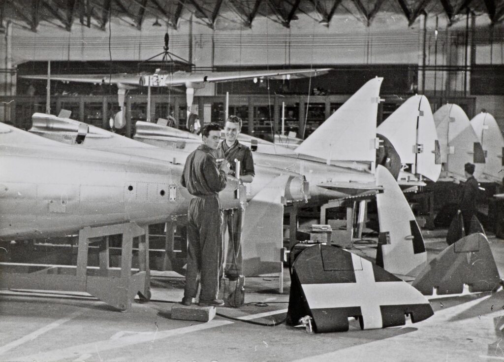 Production-line for the Regianne Re.2005