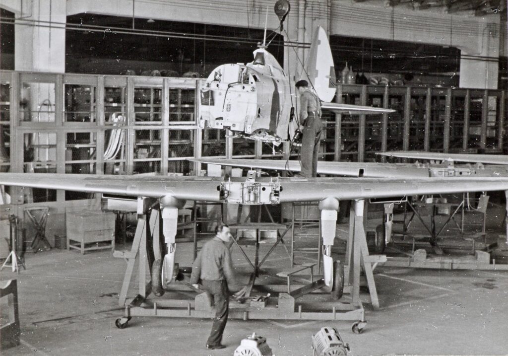 Production-line for the Regianne Re.2005