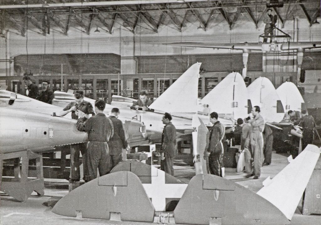 Production-line for the Regianne Re.2005