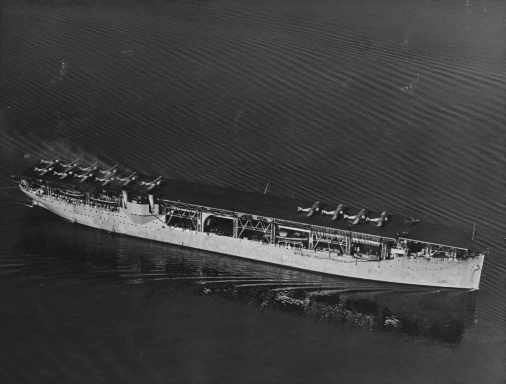 USS Langley CV-1 in the mid-1920s