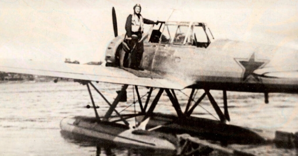 An Arado Ar 196A in service with Aviation of Soviet Border Guard, on the Baltic Sea.