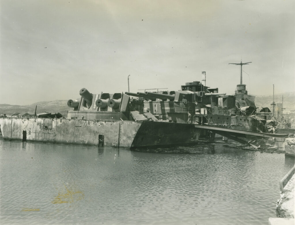 Dunkerque as the Allies found her when they captured Toulon in 1944.