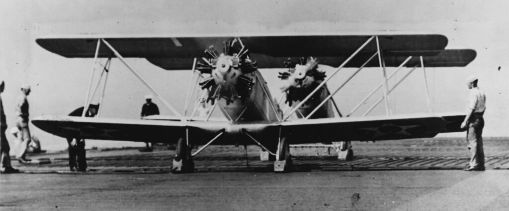 Naval Aircraft Factory Curtiss TS-1 of VF-1 on board USS Langley CV-1 1923