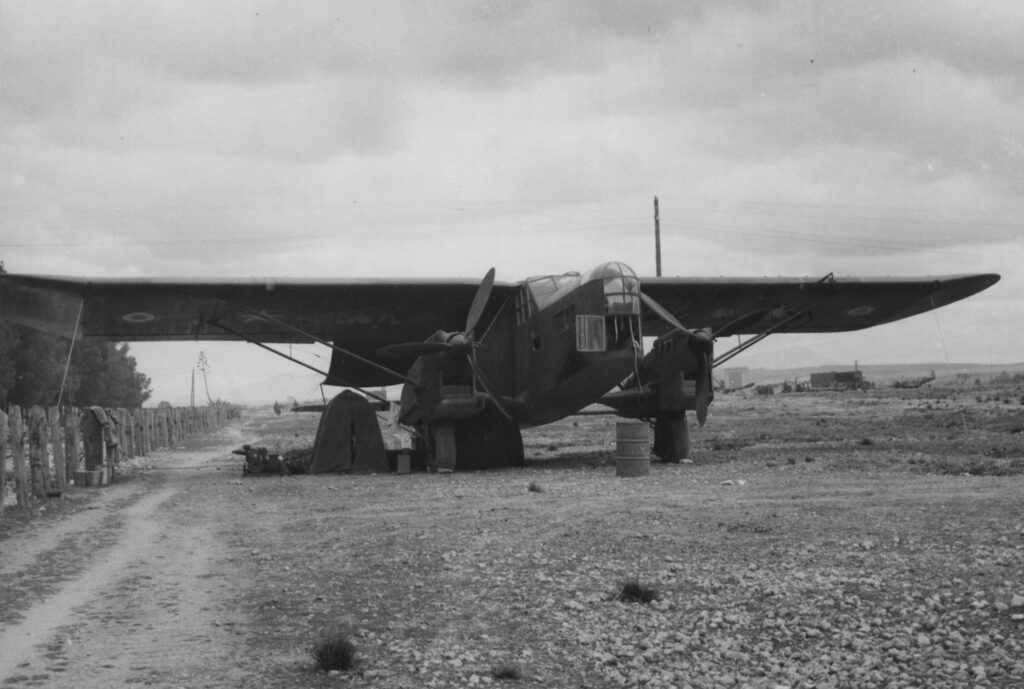 Potez 540 used by the USAAF 90th Photographic Reconnaissance Wing as a flying photo laboratory in North Africa in early 1943