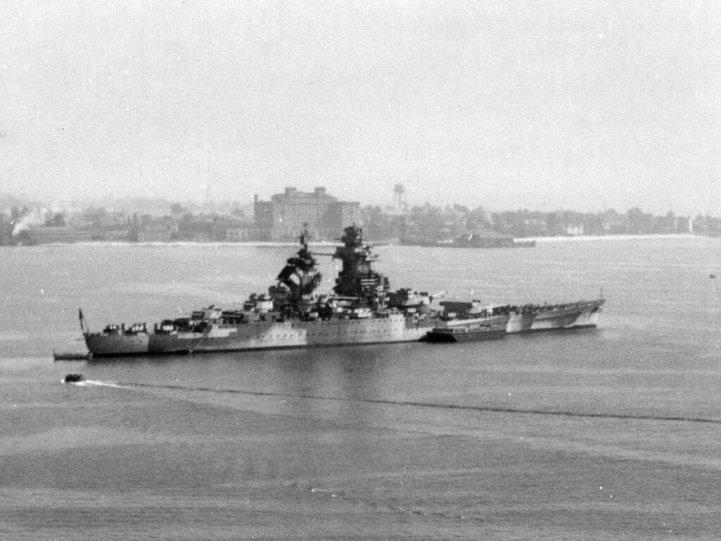 Richelieu at anchor on 7 September 1943