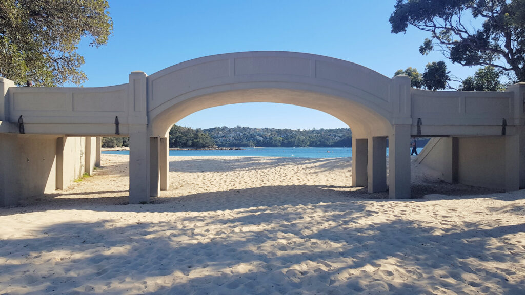 Arched bridge to Rocky Point Island