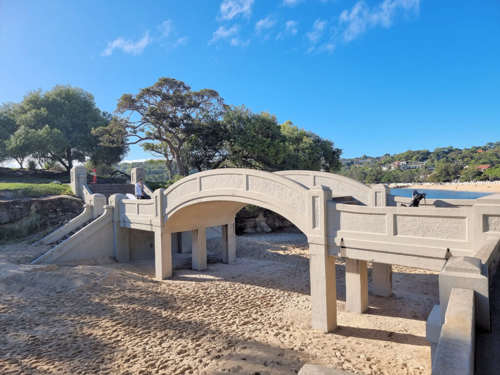 Arch bridge to Rocky Point Island Balmoral Beach