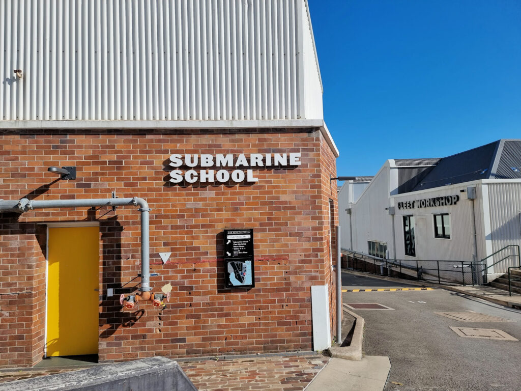 Submarine School and workshop buildings Sub Base Platypus