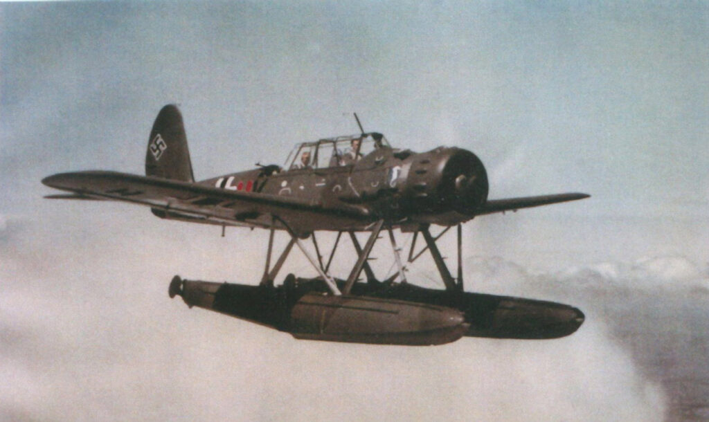 Arado Ar 196 A-2 of 1.BordFlGr196 (T3+HK) Wrk No. 100084 of Admiral Hipper Late 1940