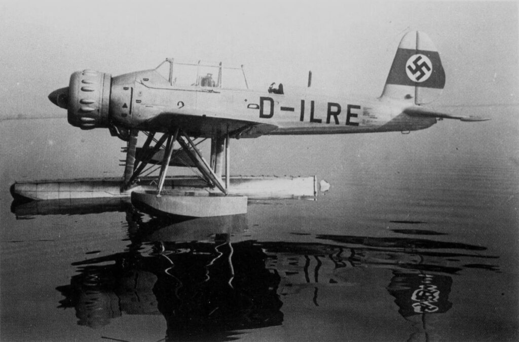 Arado Ar196 V3 the B0 Prototype with Central Float Erprobungsstelle (E-Stelle) (See) Travemunde (D-ILRE) Wrk No. 2591 1939