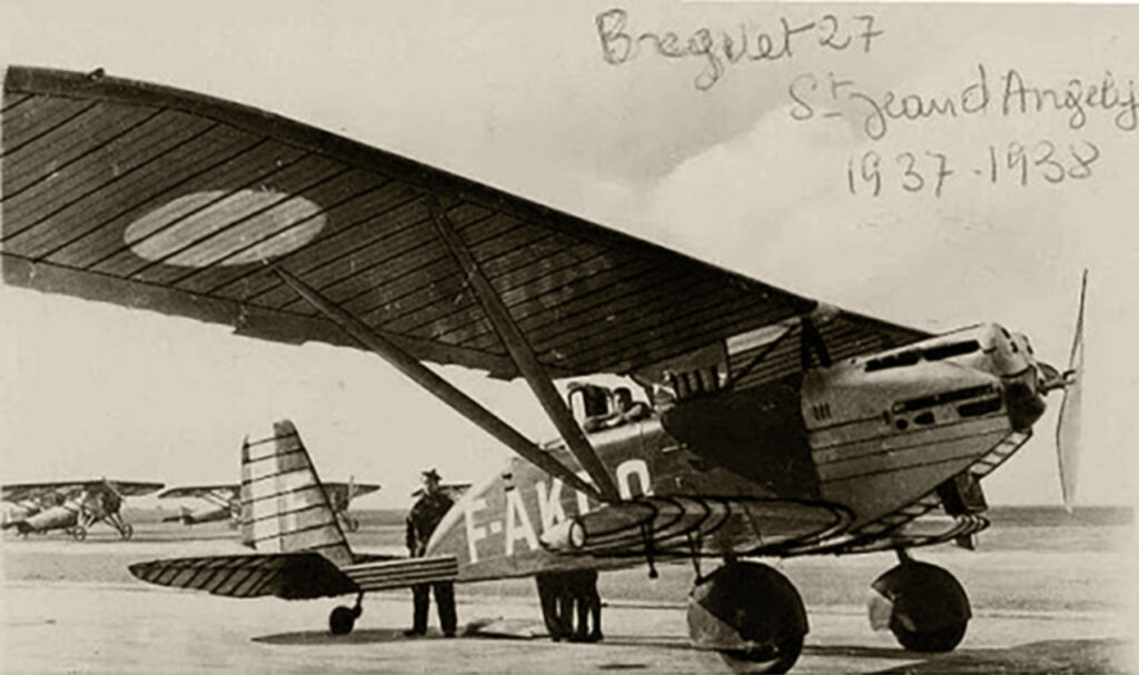 Breguet 270 F-AKDQ at Saint Jean Pied de Port France 1937