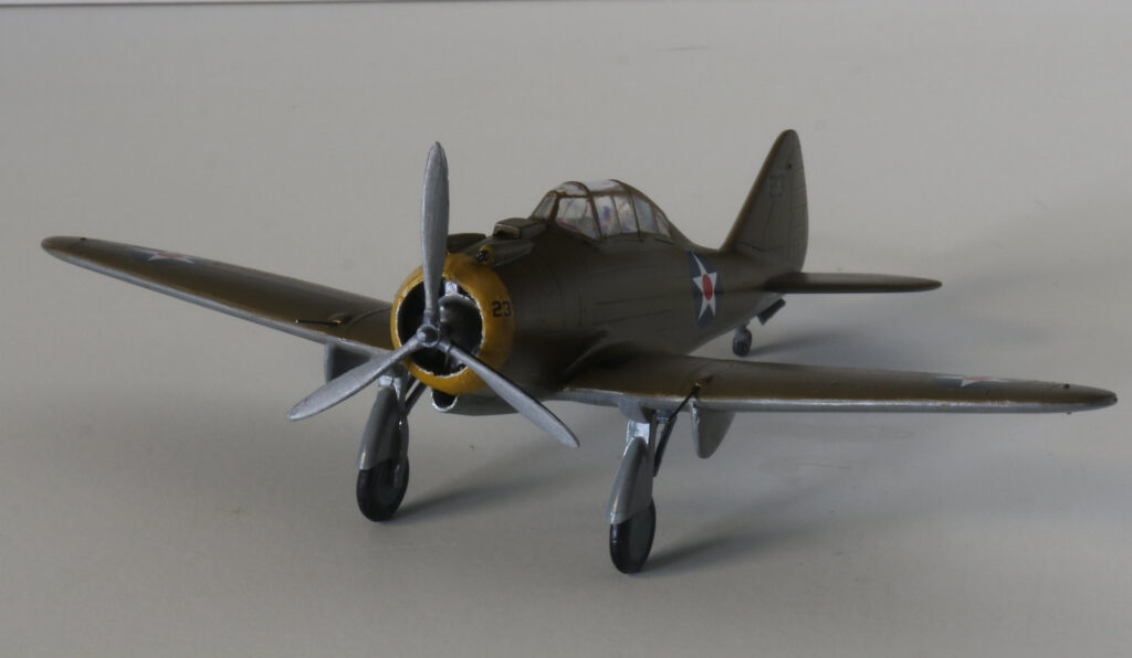 Seversky P-35A of the US Army Air Corps 34th Pursuit Squadron 1:72 Scale Model by MPM