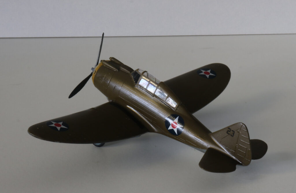 Seversky P-35A of the US Army Air Corps 34th Pursuit Squadron 1:72 Scale Model by MPM