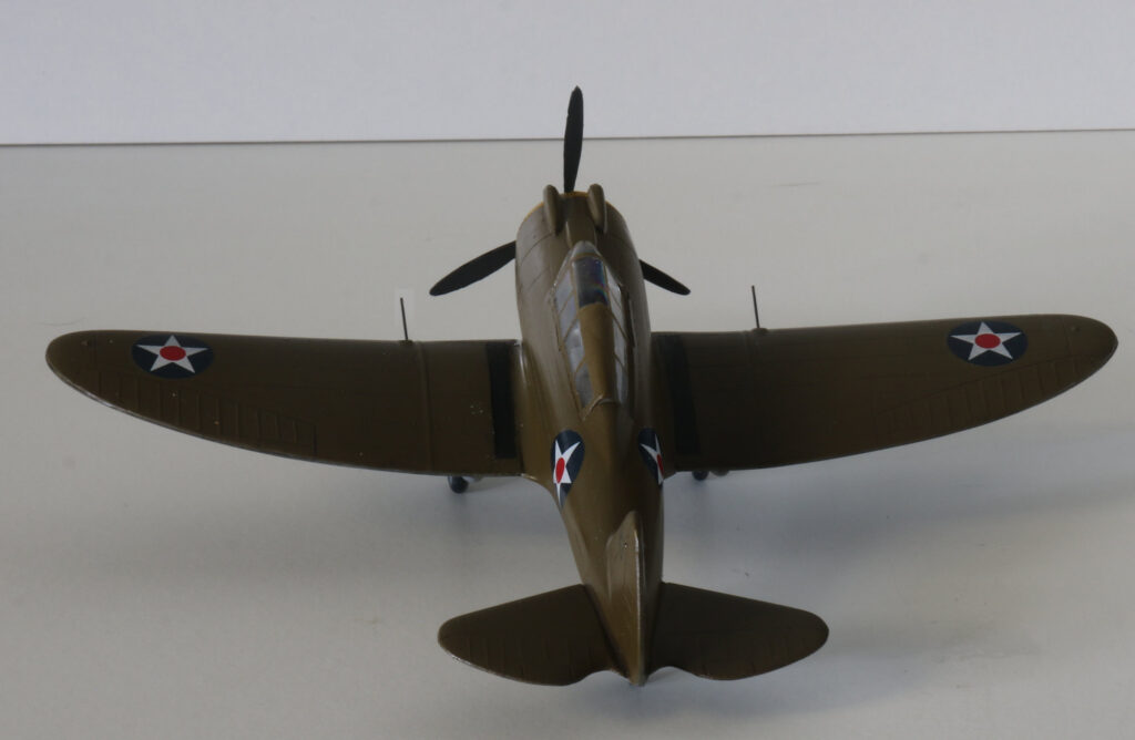 Seversky P-35A of the US Army Air Corps 34th Pursuit Squadron 1:72 Scale Model by MPM