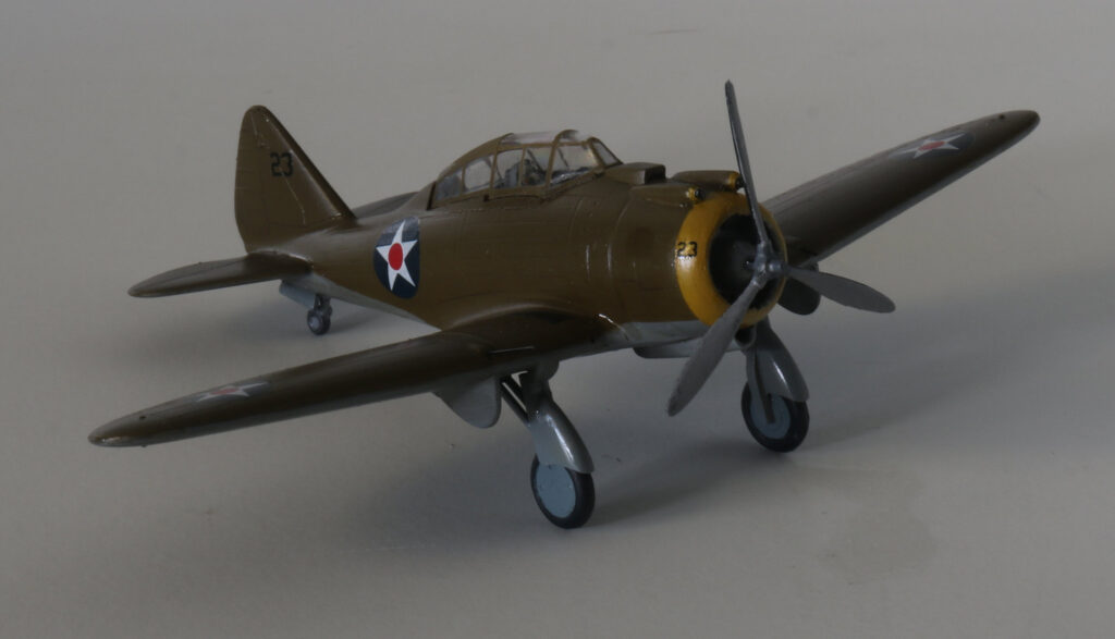 Seversky P-35A of the US Army Air Corps 34th Pursuit Squadron 1:72 Scale Model by MPM