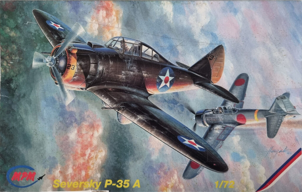 Seversky P-35A 1:72 Scale Model Box Art by MPM