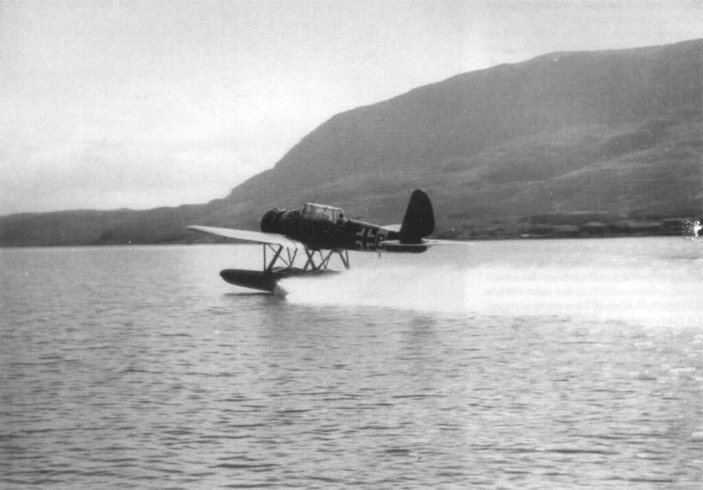 Arado Ar 196A-3 of 2.SAGr125 (7R+BK) Wrk.Nr. 100209 landing at Crete 1942