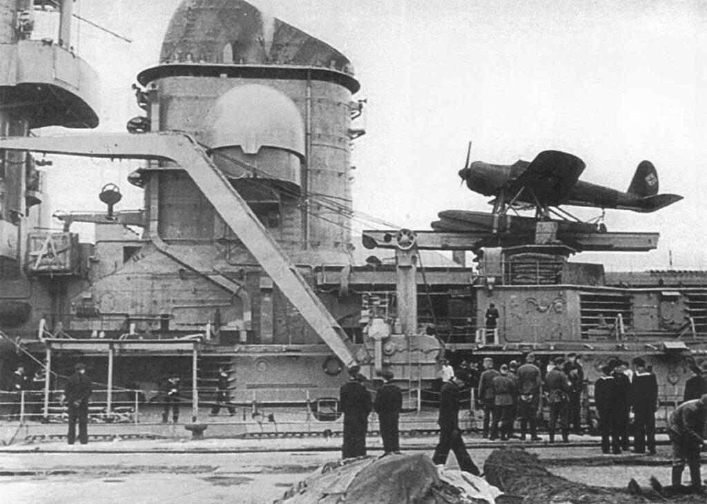 Arado Ar 196 A On the catapult of KMS Prinz Eugen 1941