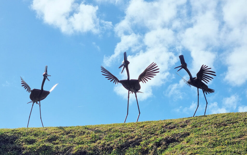 Learning to Fly by John Logvyn Sculptures at Scratchley