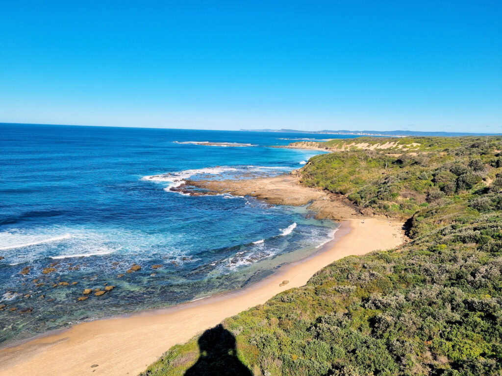 View from the top of the lighthouse looking south