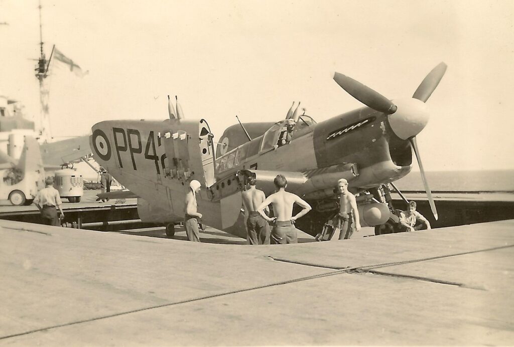 Fairey Firefly on HMS Triumph