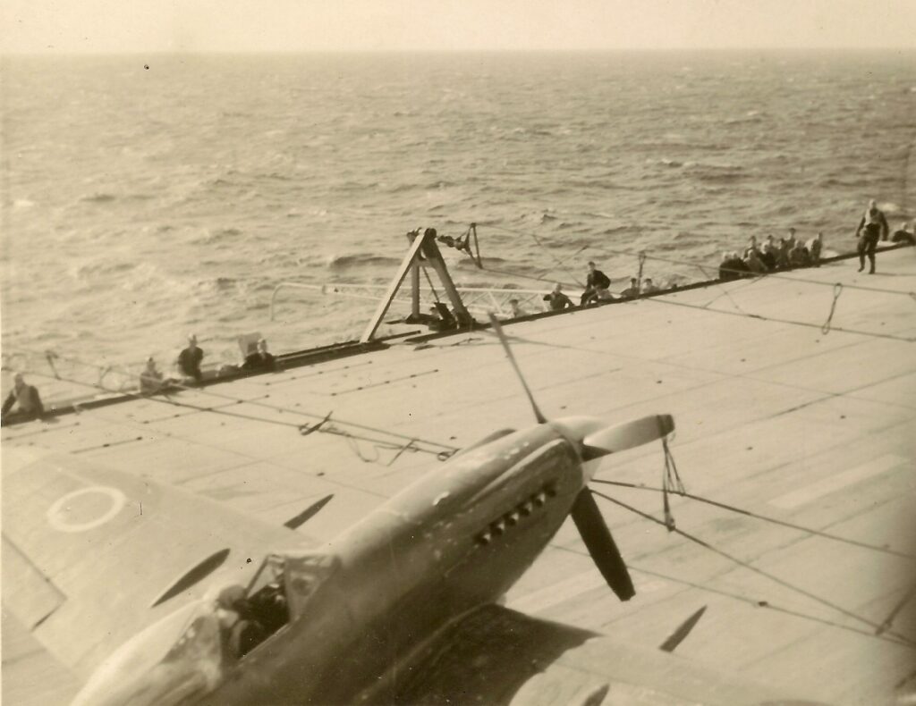 Supermarine Seafire F Mk.XVII on HMS Triumph