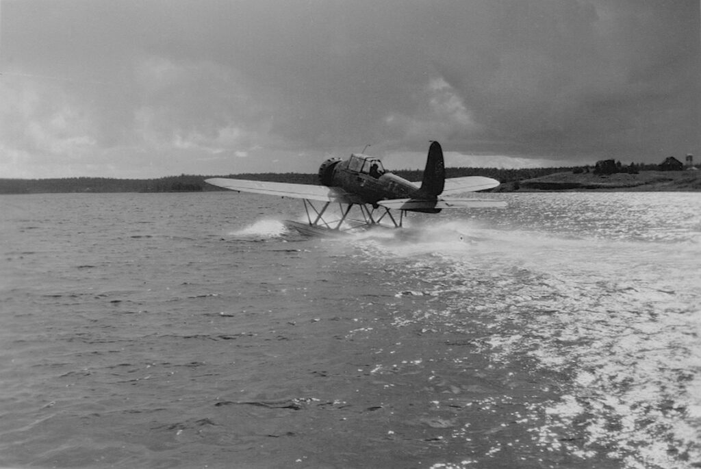 Arado Ar 196A taking off. Finland