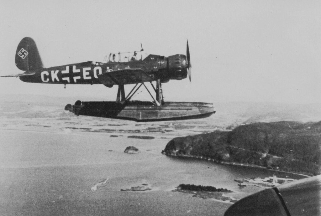 Arado Ar 196A-2 of 3./(Bord).FliegerErganzungsGruppe(See) (CK+EQ) Over Norway 1941