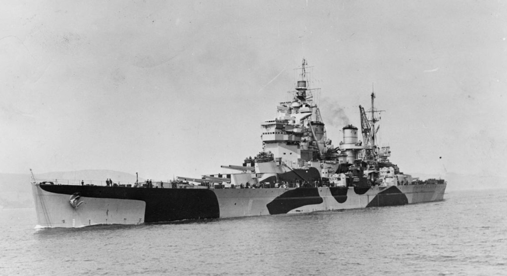 HMS Howe, in 1942