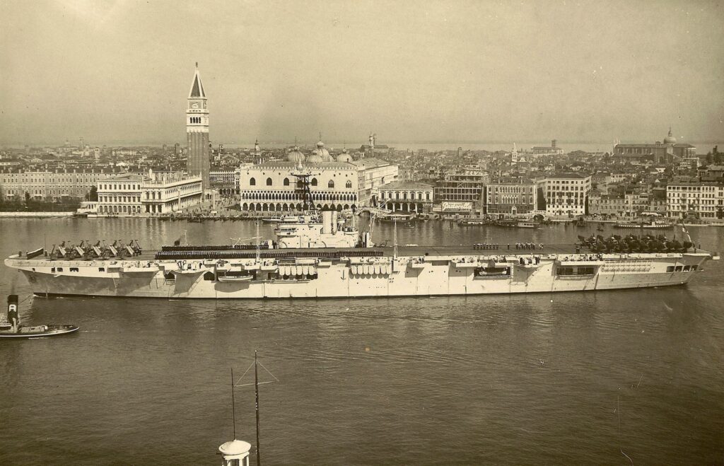 HMS Triumph Venice April 11 1948