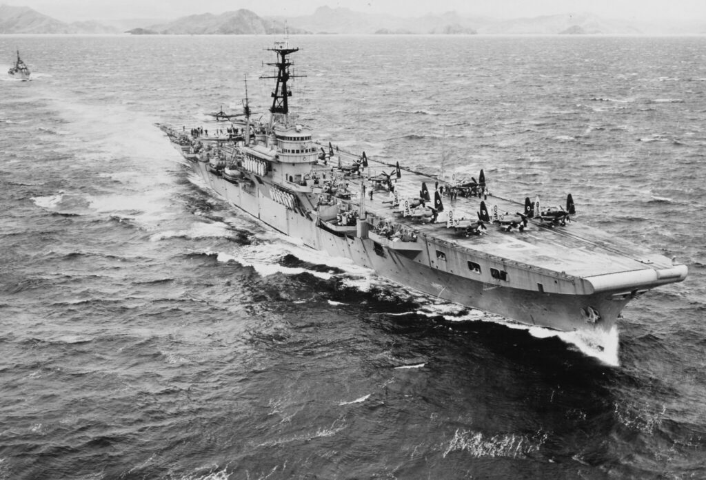 HMS Triumph in 1950