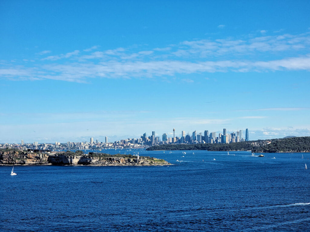 View of Sydney and the Harbour from Fairfax Lookout Manly to North Head Walk