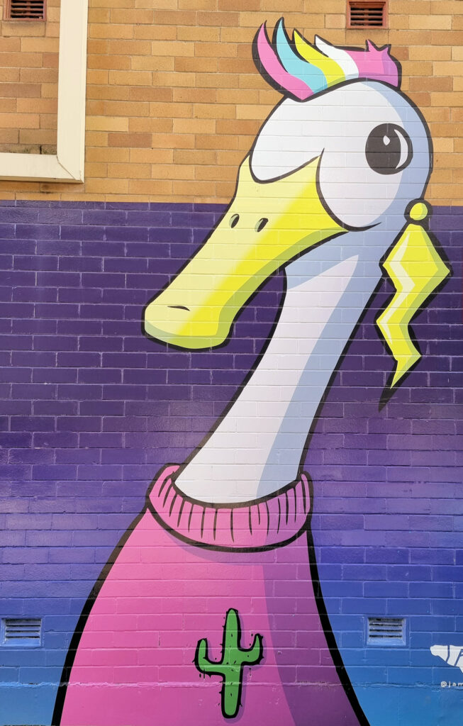 Duck Mural in Stillbury Lane