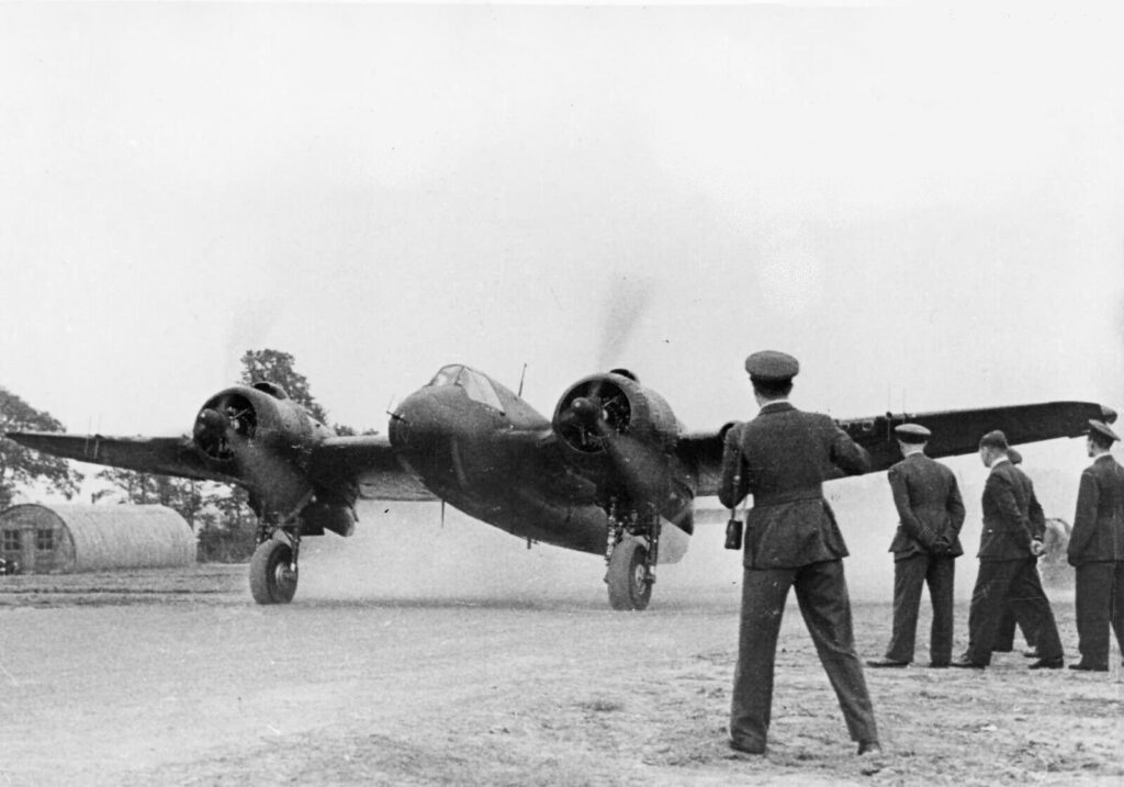 Beaufighter IF of 307 (Polish) Sqn, General Sikorski landing at Exeter