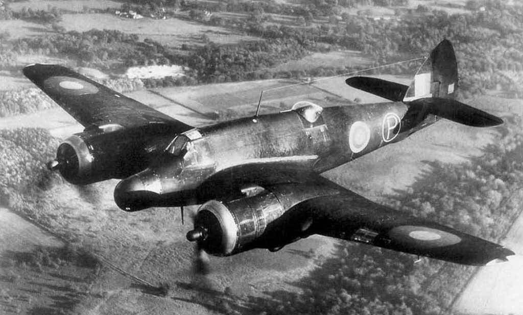 Bristol Beaufighter Mk VIF X7579 night fighter prototype with centimetric AI radar