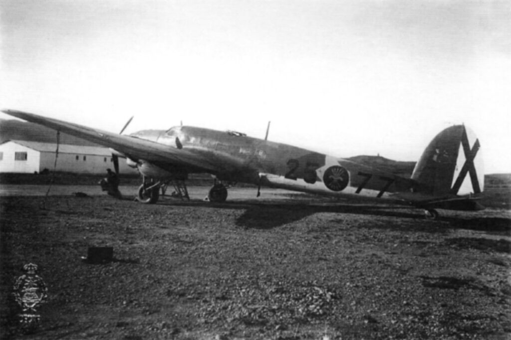 Heinkel He 111 E of 110 Grupo 25x77 at Agoncillo La Rioja Spain 1941