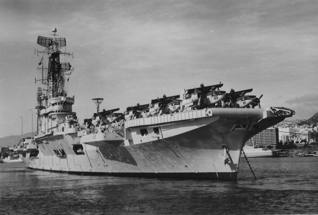 HNLMS Karel Doorman berthing at Santa Cruz de Tenerife, Canary Islands, On 6 November 1968