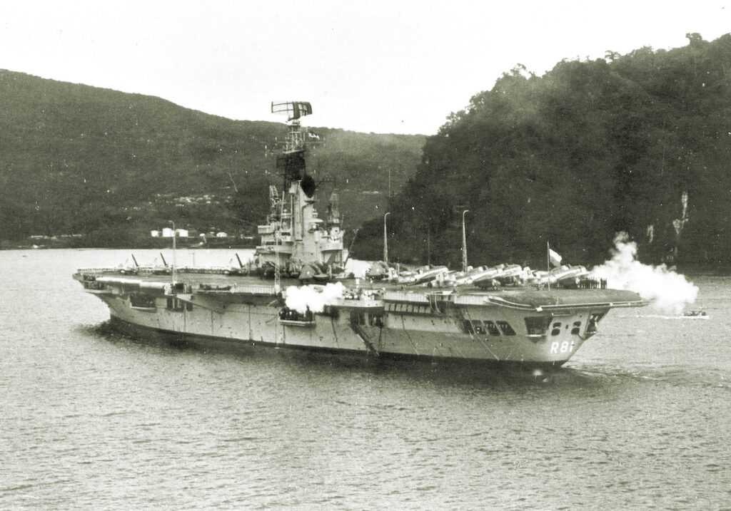 HNLMS Karel Doorman in Hollandia, New Guinea